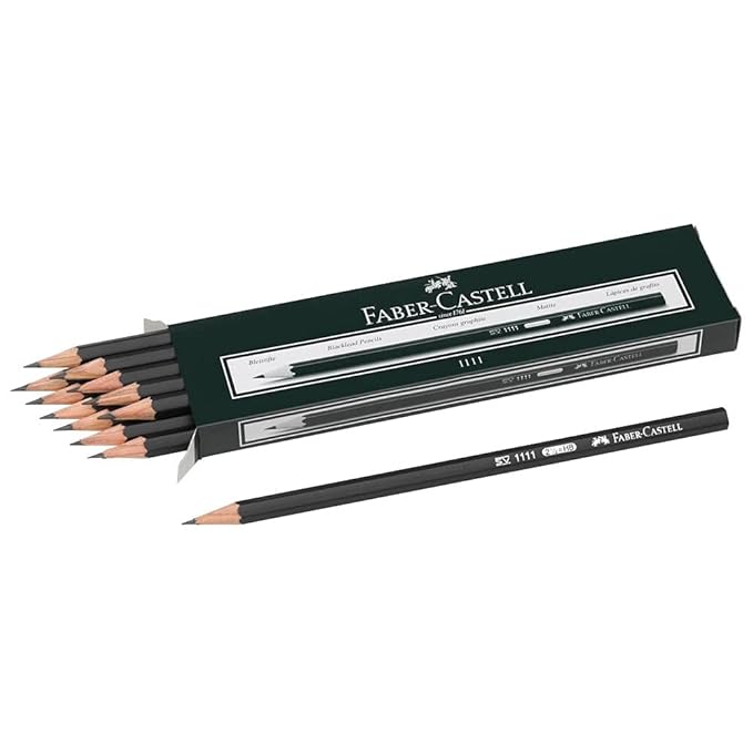 Faber Castle Black Matt Pencils 10 pc -